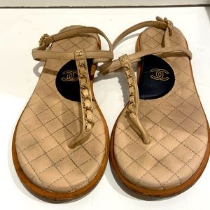 Chanel sandals size 36.5